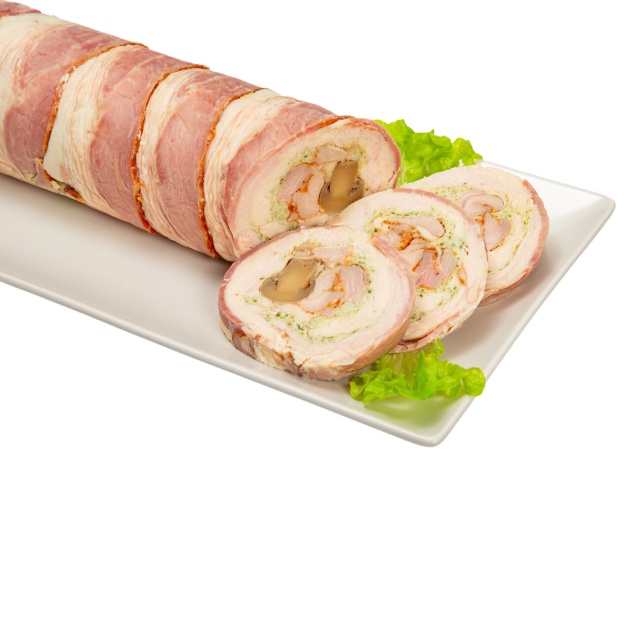 Mixed chicken roulade