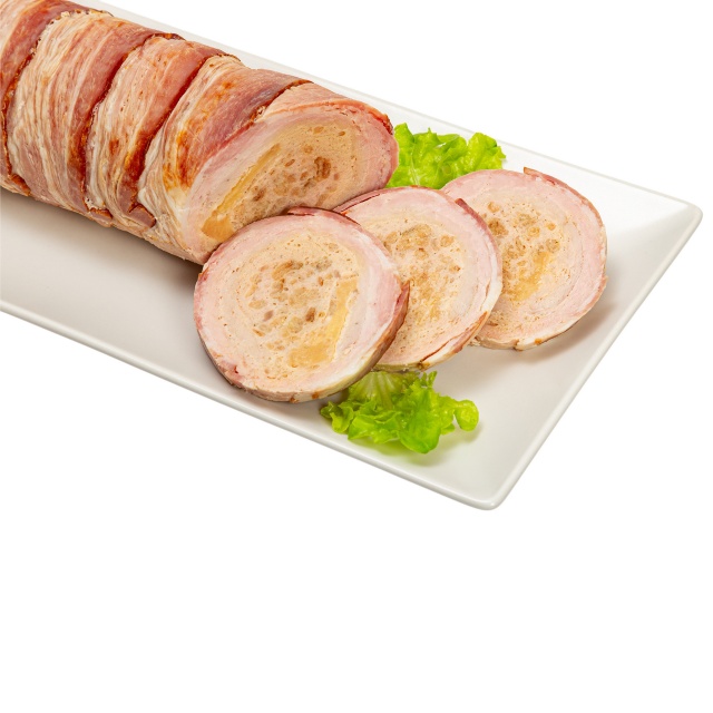 Pork roulade with pineapple