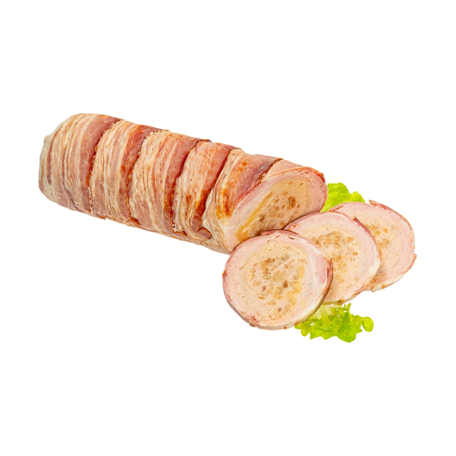 Pork roulade with pineapple