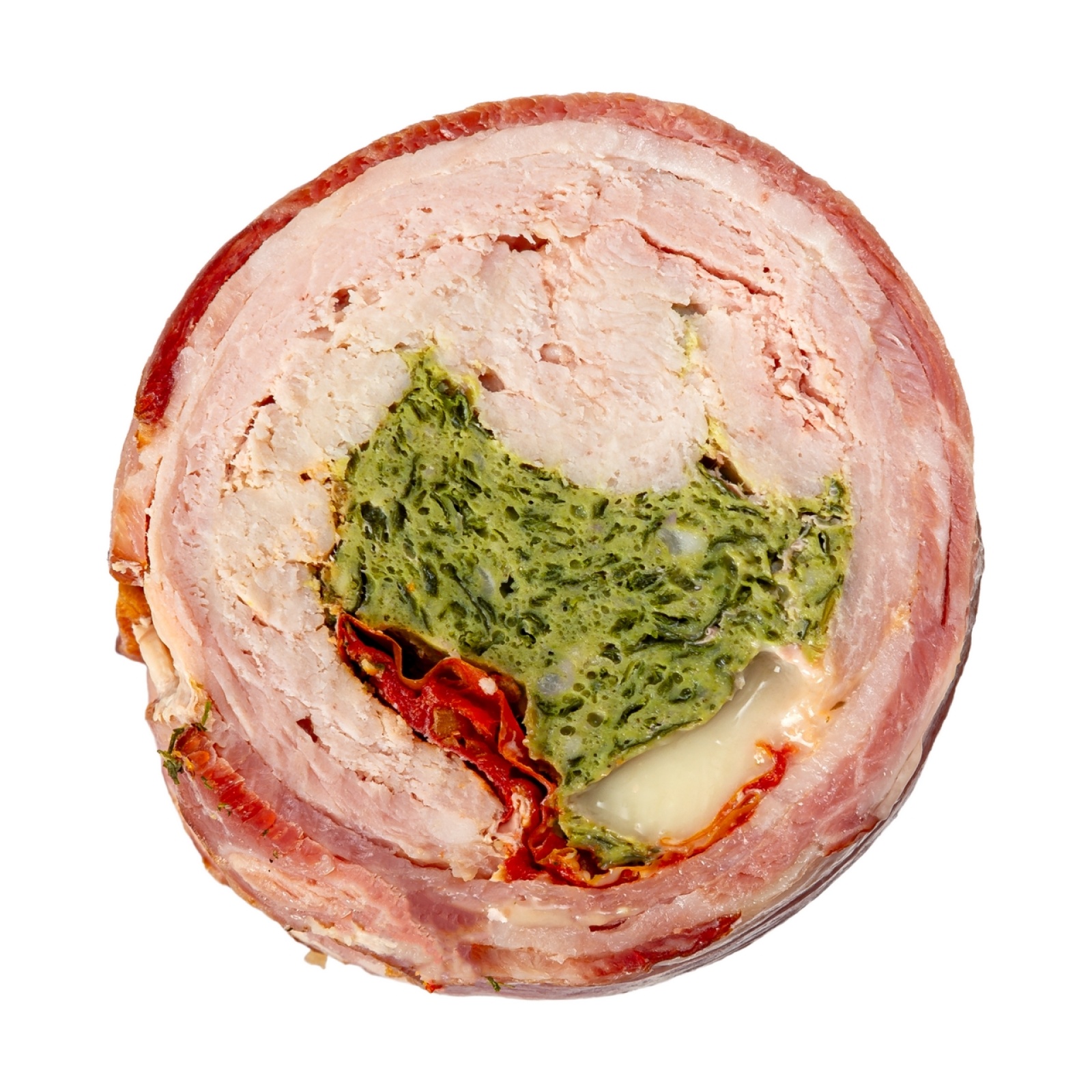 Pork roulade with sun-dried tomatoes